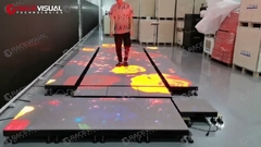 สร้างสร้างสรรค์ LED Interactive Dance Floor #leddancefloor #leddisplay #interactive