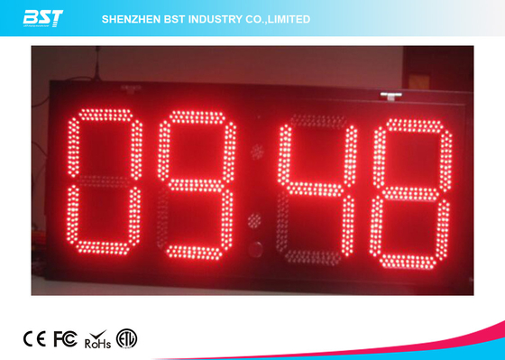 Electronic Outdoor Large Led Digital Wall Clock Timer , Waterproof IP67