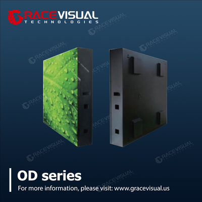 OD Series Full Front Service Outdoor Led Display 4.81 5.95 6.67 8 10 มิลลิเมตร ปิกเซล ปิชช์ตัวเลือกสําหรับความสว่างสูง 6500 นิท