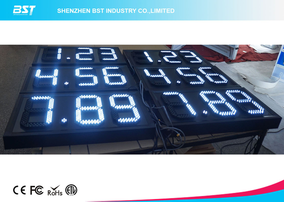 ด้านนอก กันน้ํา LED สถานีน้ํามัน LED Display ความสว่างสูง