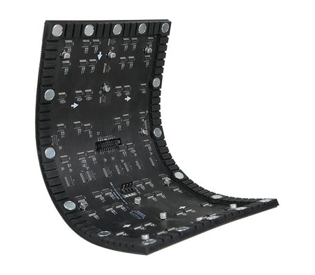 หน้าจอ LED แบบยืดหยุ่นภายในและภายนอก P2.5 mm 240mm X120mm SMD2121 การตั้งค่าพิกเซล