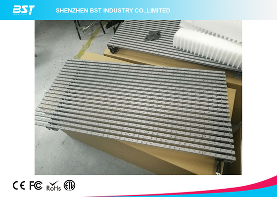 ผ้าม่าน LED หน้าใสยืดหยุ่น 10000 จุดต่อตารางวา 1920hz สําหรับศูนย์การค้า