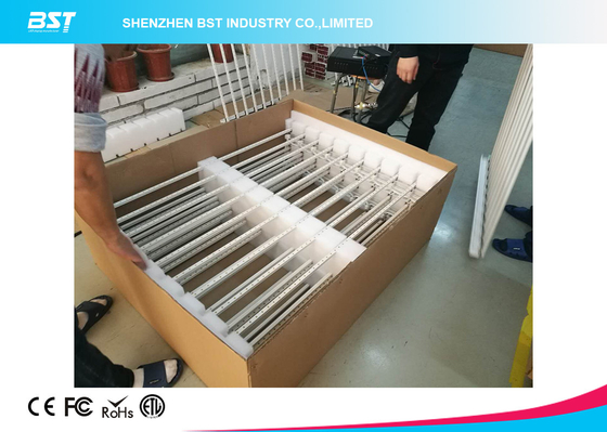 ผ้าม่าน LED หน้าใสยืดหยุ่น 10000 จุดต่อตารางวา 1920hz สําหรับศูนย์การค้า