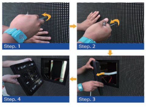 เครื่องแสดงไฟ LED แบบติดตั้งภายนอกสําหรับการใช้งานทางการค้า