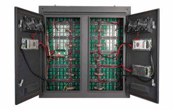 960x960 มม เหล็กเย็น โฆษณากลางแจ้งจอ LED 3840 อัตราการอัพสดสูง 5500 Nits