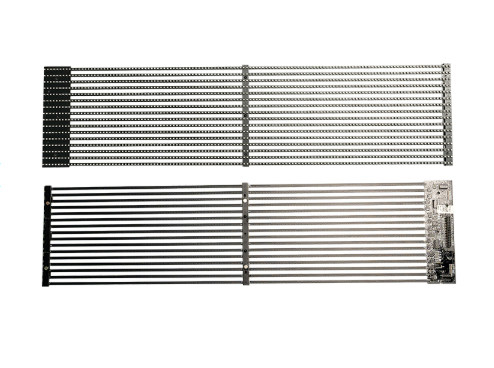 P3.9-7.8 หน้าจอ LED หน้านอกโปร่งใส มีความสว่างสูง 5500 นิต และอัตราการอัพฟรี 3840 Hz