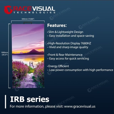 ผนังวิดีโอ LED เช่ามืออาชีพพร้อมบริการด้านหน้า - ซีรี่ย์ IRB สําหรับเวที, คอนเสิร์ต & กิจกรรม 500 * 500MM & 50 * 100MM