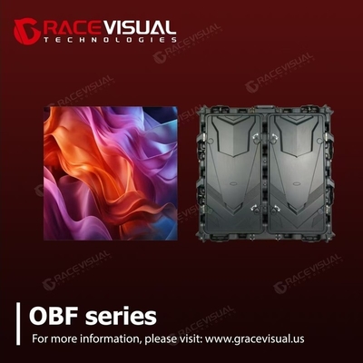 บิล์ดบอร์ดกลางแจ้ง บริการด้านหน้าอย่างเต็มที่ จัดจํา LED Display OBF ซีรี่ย์ด้วยความละเอียด HD IP65/IP54 อลูมิเนียมเจาะ
