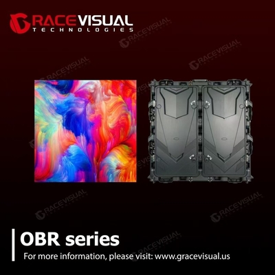 OBR Series Outdoor LED Display แจกจอกันแสงสว่างแบบ HD สีพิกเซล 2 มิลลิเมตร 10 มิลลิเมตร ระบบล็อคอย่างรวดเร็ว กล่องอลูมิเนียมกันอากาศ