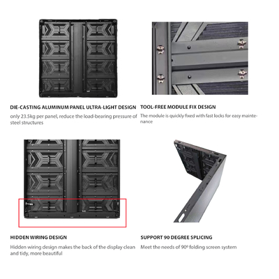 ซีรี่ย์ OE ตู้อัลลูมิเนียมแบบเจาะฉาย โฆษณา LED จัดแสดงความละเอียดสูงกว่า, ง่ายสําหรับการผสม, บริการด้านหน้า