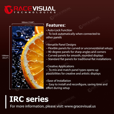รายการ IRC รายการในห้องรับจ้างจอ LED อัตราการอัพเดทสูงสุด ความยืดหยุ่นและประสิทธิภาพพลังงานที่หลากหลายสําหรับงานพาณิชย์ในห้อง