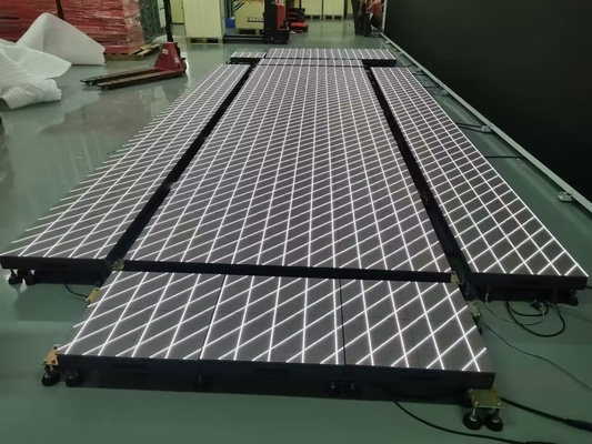 DF Series LED Floor Tiles ความจุ ภาพจดจอจดจม 2.5mm-4.8mm Pixel Pitch 3840Hz อัตราการปรับปรุง 44kg/m2 เหมาะสําหรับภายในบ้าน