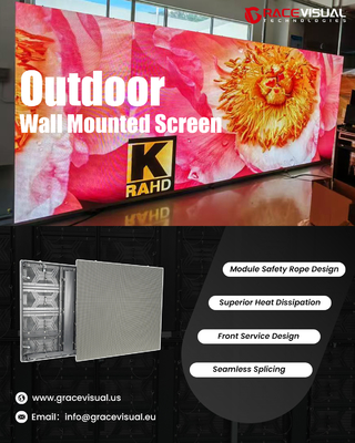OE Series Outdoor LED Display 5000nits IP65 น้ําหนักเบา 23.5 กิโลกรัม