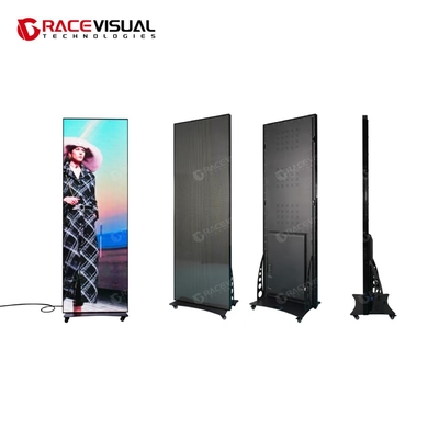 IP Series Indoor LED Poster Display with Wireless Control ตัวเลือกการติดตั้งที่หลากหลายและฐานล้อเคลื่อนที่