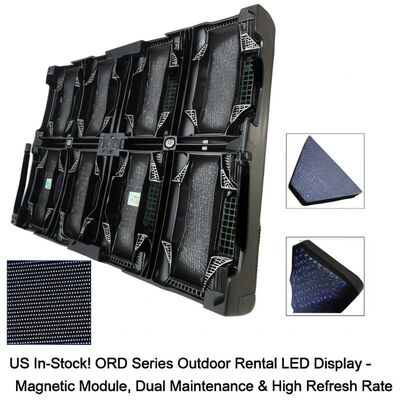 สต็อคในอเมริกา ORD Series Outdoor Rental LED Display พร้อมโมดูลแม่เหล็ก, การบํารุงรักษาแบบสองครั้ง & อัตราการอัพเดท 7680Hz