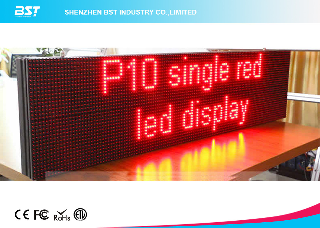 Lightweight Moving Message Led Sign Programmable Led Display With 10mm ...